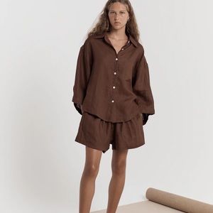 Deiji Studios Tobacco Brown Set- New Unworn with Tags